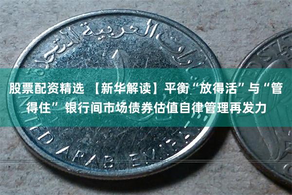 股票配资精选 【新华解读】平衡“放得活”与“管得住” 银行间市场债券估值自律管理再发力