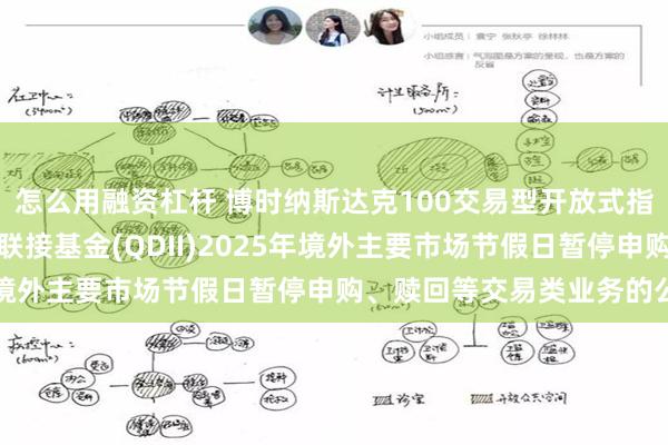 怎么用融资杠杆 博时纳斯达克100交易型开放式指数证券投资基金发起式联接基金(QDII)2025年境外主要市场节假日暂停申购、赎回等交易类业务的公告