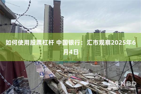 如何使用股票杠杆 中国银行：汇市观察2025年6月4日